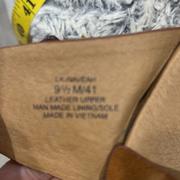 Lucky Brand Neveah Brown Leather Espadrille Strappy Buckle Wedge Size 9.5 - Picture 16 of 16